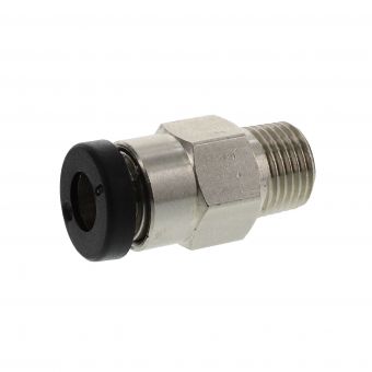 Straight push-in fitting 6mm x R 1/8" male conical 