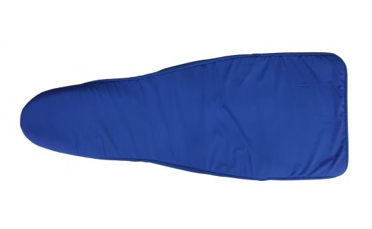 Cover Polyester, blue, with Silicone foam and zip 