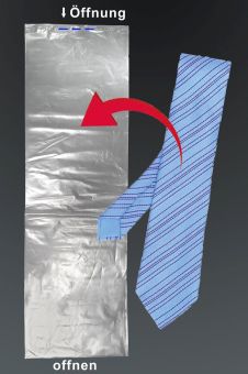 Plastic bag LDPE for tie cards, bag of 100 pcs.,  