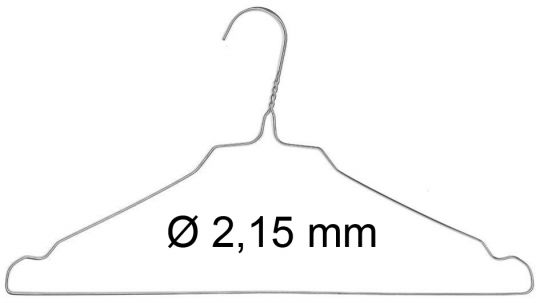 Drahtbügel  "Worldhanger Special", K-Form, 2,15 mm 