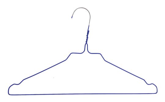 Wire hanger RAINBOW / HJS, 2.3 mm, blue 