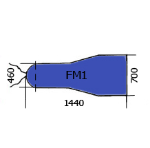 Bezug Nomex® FM1, blau 