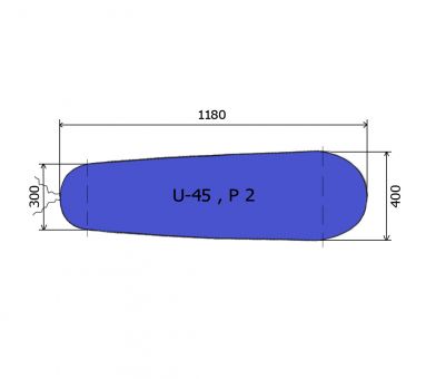 Oberplattenbezug Nomex® U-45 (P2) mit Nadelfilz 