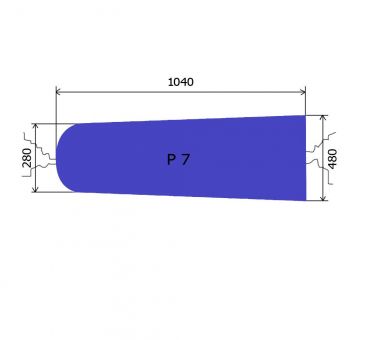 Oberplattenbezug Nomex® P7 mit Nadelfilz 