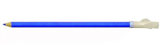 Craie de tailleur avec pinceau gomme, bleu, 17 cm 