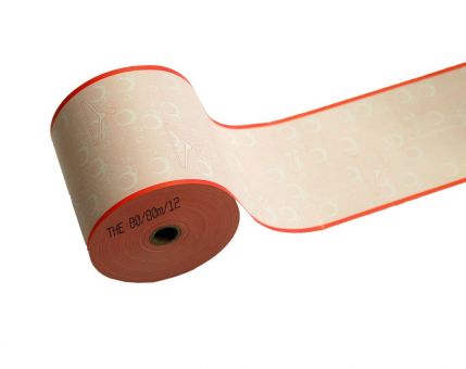 Kassenrolle Thermopapier 80 mm/80 m/ø12 mm, rot 
