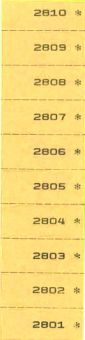TICKETS NUMEROTES SIMPLES, 