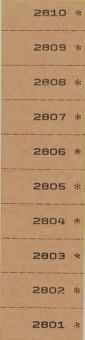 TICKETS NUMEROTES SIMPLES, 