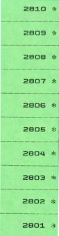 TICKETS NUMEROTES SIMPLES, 