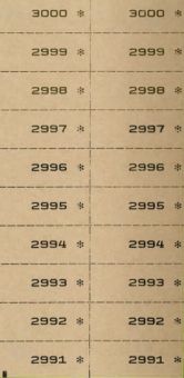 TICKETS NUMEROTES DOUBLES, 