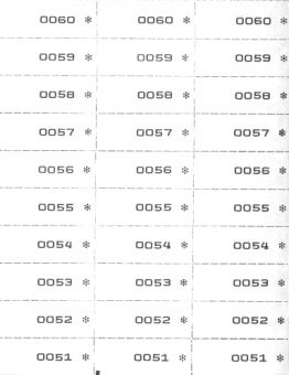 TICKETS NUMEROTES TRIPLES, 