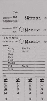 TICKETS DE DEPOT KOMBI 7A,GRIS 