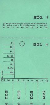 Annahmeblock Kombi  7SVP, grün 