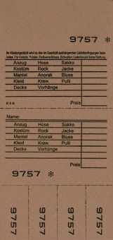 TICKETS DE DEPOT KOMBI 8A, 