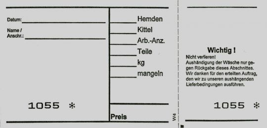Wäscheannahmeblock W4, grau 