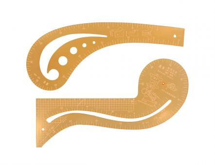 RULER, CURVES 31cm, SET OF 2 PCS. 