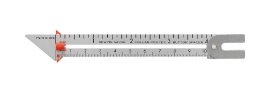 Lineal  inch/cm, 14,7 cm Handmaß, ALU 