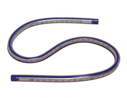 FLEXIBLE CURVE RULER, 60 cm 