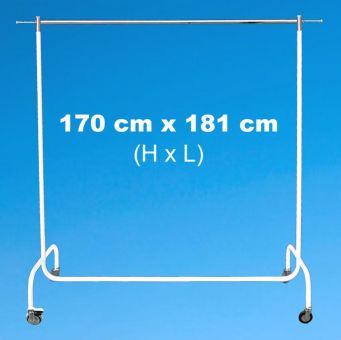Rollständer PROFI, weiß, 170 x 181 cm (H x L) 