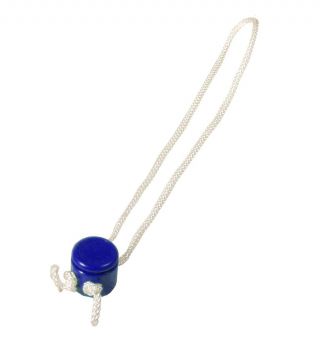 Kordel-Netzverschluss, blau, 60 cm lang 