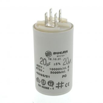 Kondensator, 20µF / 450 V, für Pumpe PQm90 