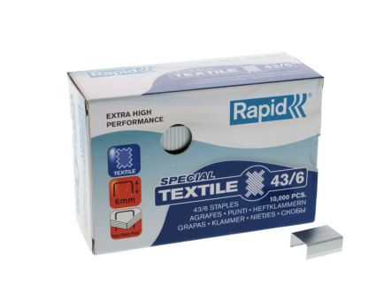 Agrafes RAPID 43/6 NK, boite de 10 000 pièces 