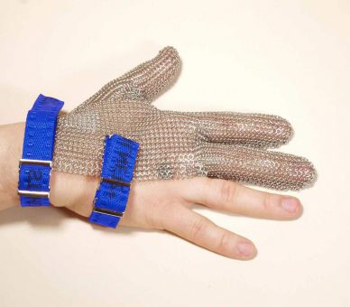 Handschuhe aus Stahlnetz, Schnittschutz, rechts 