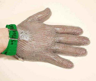 Handschuhe aus Stahlnetz, Schnittschutz, rechts 