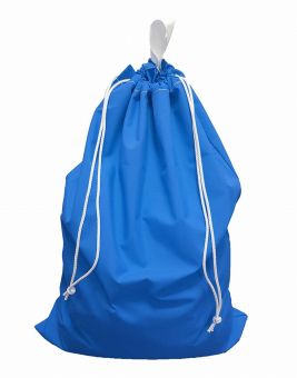 Laundry bag, approx. 52 x 75 cm, polyester, blue 