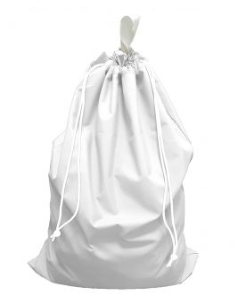 Laundry bag, approx. 52 x 75 cm, polyester, white 