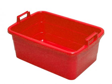 Transport bin, 45 l, plastic, red 