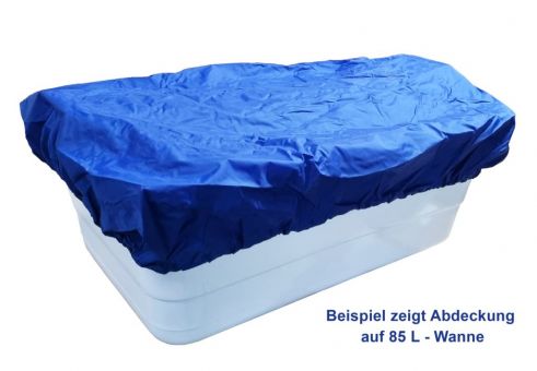 Abdeckung für Wäschekorb und Transportwanne, blau 