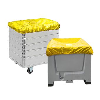 Cover for transport trolley, yellow with elastic 