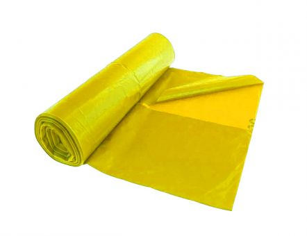 Plastuc bag 70x110 cm, 120 l, type 60, yellow, 