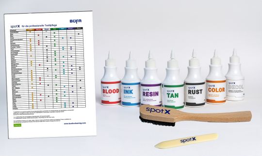 BÜFA SpotX set: 7 empty bottles, 