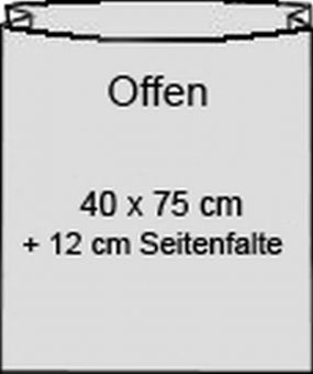 Flachbeutel mit Seitenfalte transparent LDPE 30 my 