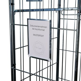 A4 portrait document frame, plugged 