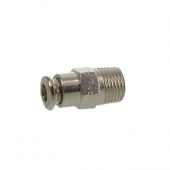 Straight push-in fitting 4mm x R 1/8" male conical 