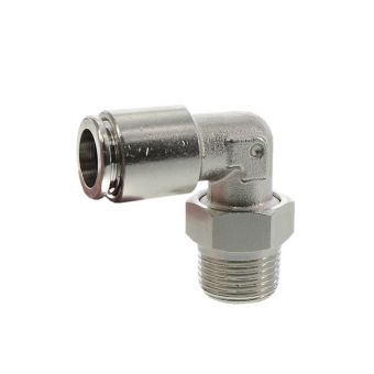 L push-in fitting - 10 mm x R 3/8" , rotatable, 