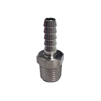 Embout de tuyau à visser R 1/4" x ø 7 mm 