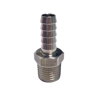 Embout de tuyau à visser R 1/4" x ø 8 mm 
