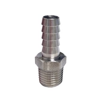 Embout de tuyau à visser R 1/4" x ø 9 mm 