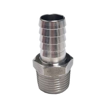 Schlauchtülle mit Außengewinde R 3/8" x ø 12 mm 