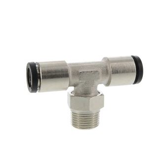 Raccord instantané en T, conique mâle,10mm x R3/8" 