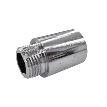 Pipe extension with internal and external thread 