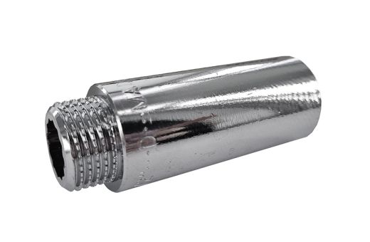 Pipe extension with internal and external thread 