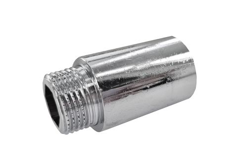 Pipe extension with internal and external thread 