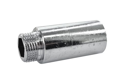 Pipe extension with internal and external thread 