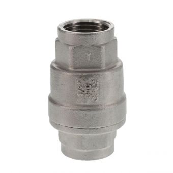 Check valve EURO stainless steel AISI 316, 1/2"   