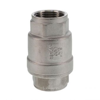 Check valve EURO stainless steel AISI 316, 3/4"   